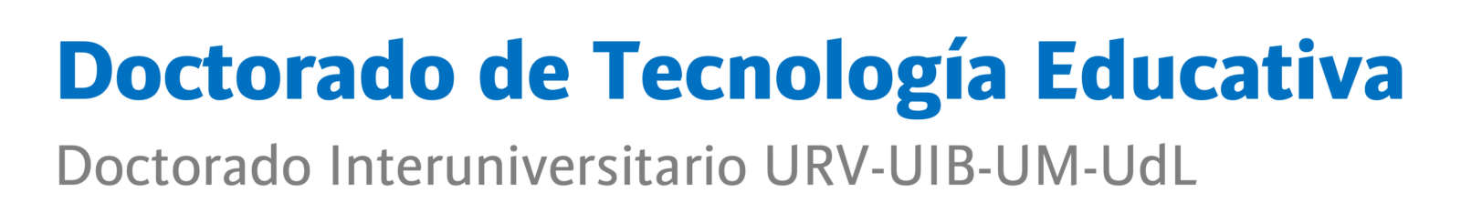 Doctorado de Tecnología Educativa