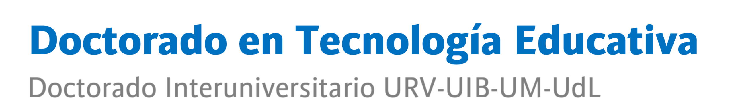 Doctorado en Tecnología Educativa